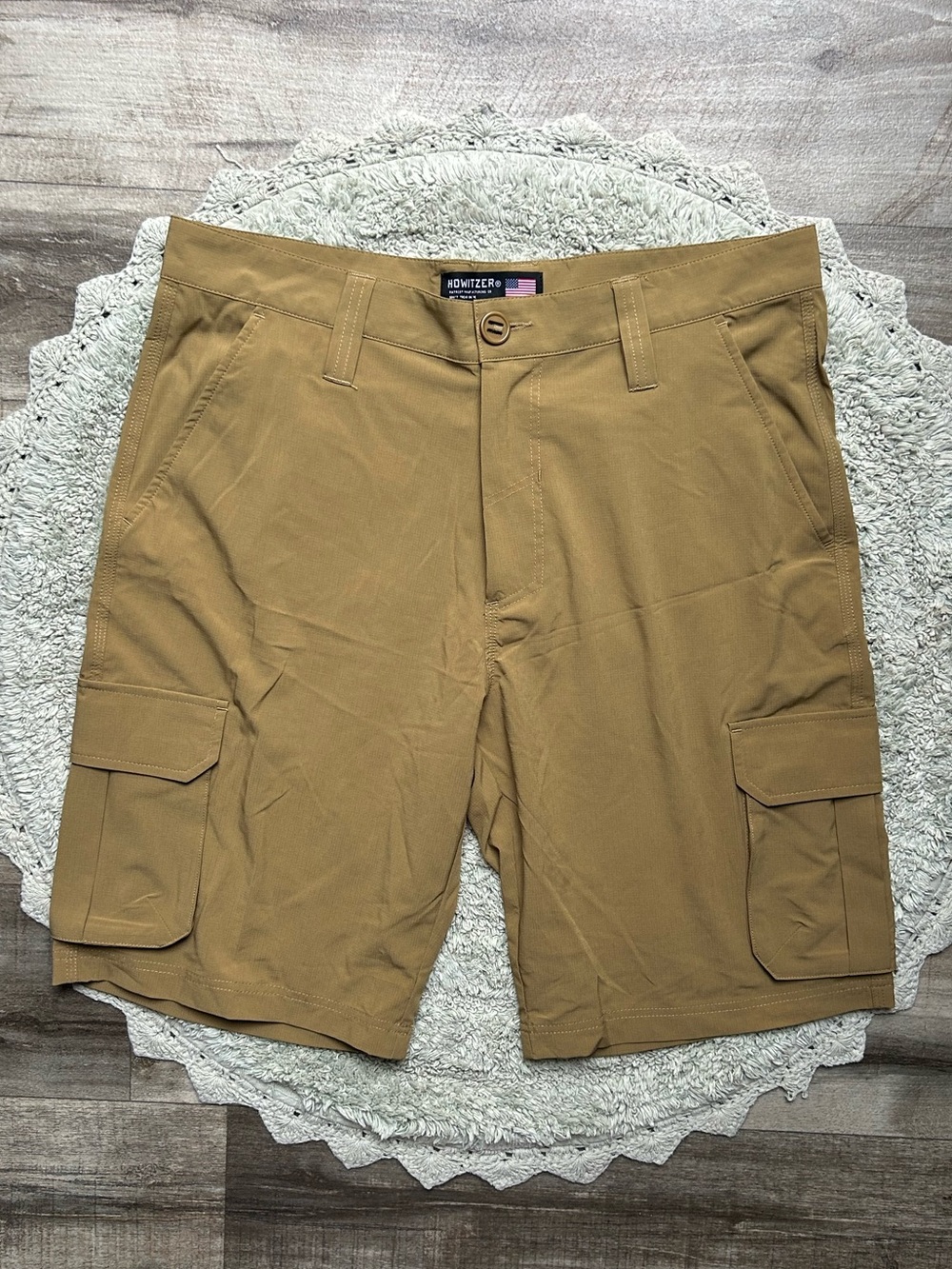 Howitzer Patriot Manufacturing Co Cargo Shorts Men’s 33 Khaki